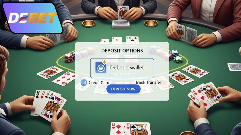 Cách chơi game bài trực tuyến có nạp qua ví điện tử Debet