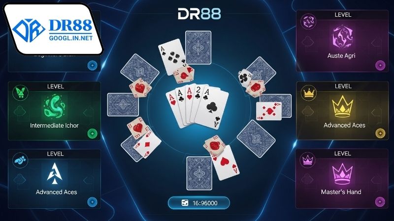 Ưu điểm của game bài trực tuyến có nhiều cấp độ chơi DR88