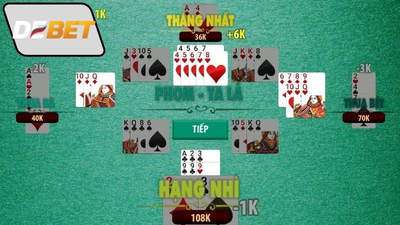 Cách chơi Phỏm trên Debet chi tiết nhất